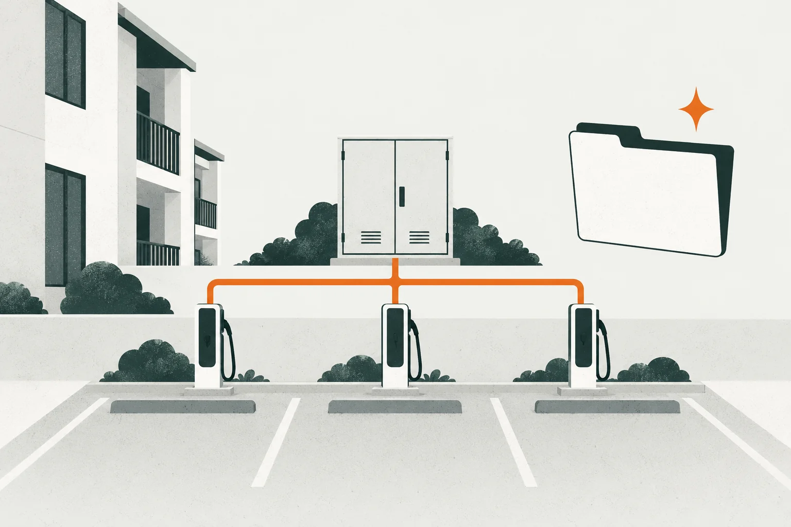 Shared parking, approval, and electrical planning for multifamily EV charging